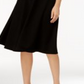 Vestido feminino Charter Club com ajuste evasê e renda, preto, tamanho G