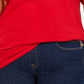 Camiseta Tommy Hilfiger Plus com logotipo embelezado, vermelha, tamanho 3X