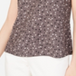 Blusa feminina Anne Klein sem mangas com bolinhas, cinza, tamanho X-G