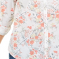 Camisa Calvin Klein Feminina Estampa Floral de Algodão Branca Tamanho X-G