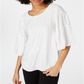 Blusa feminina Alfani com manga sino, branca, tamanho X-G