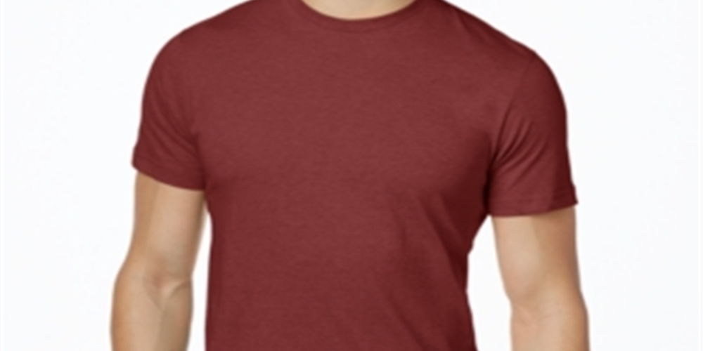 Camiseta masculina Alfani Crew vermelha tamanho grande