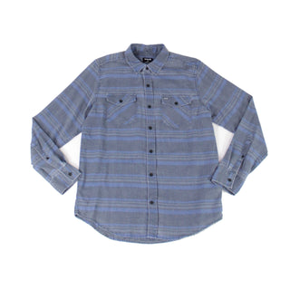 Camisa Hurley Masculina Manga Longa Darian Stripe Azul Tamanho XXL