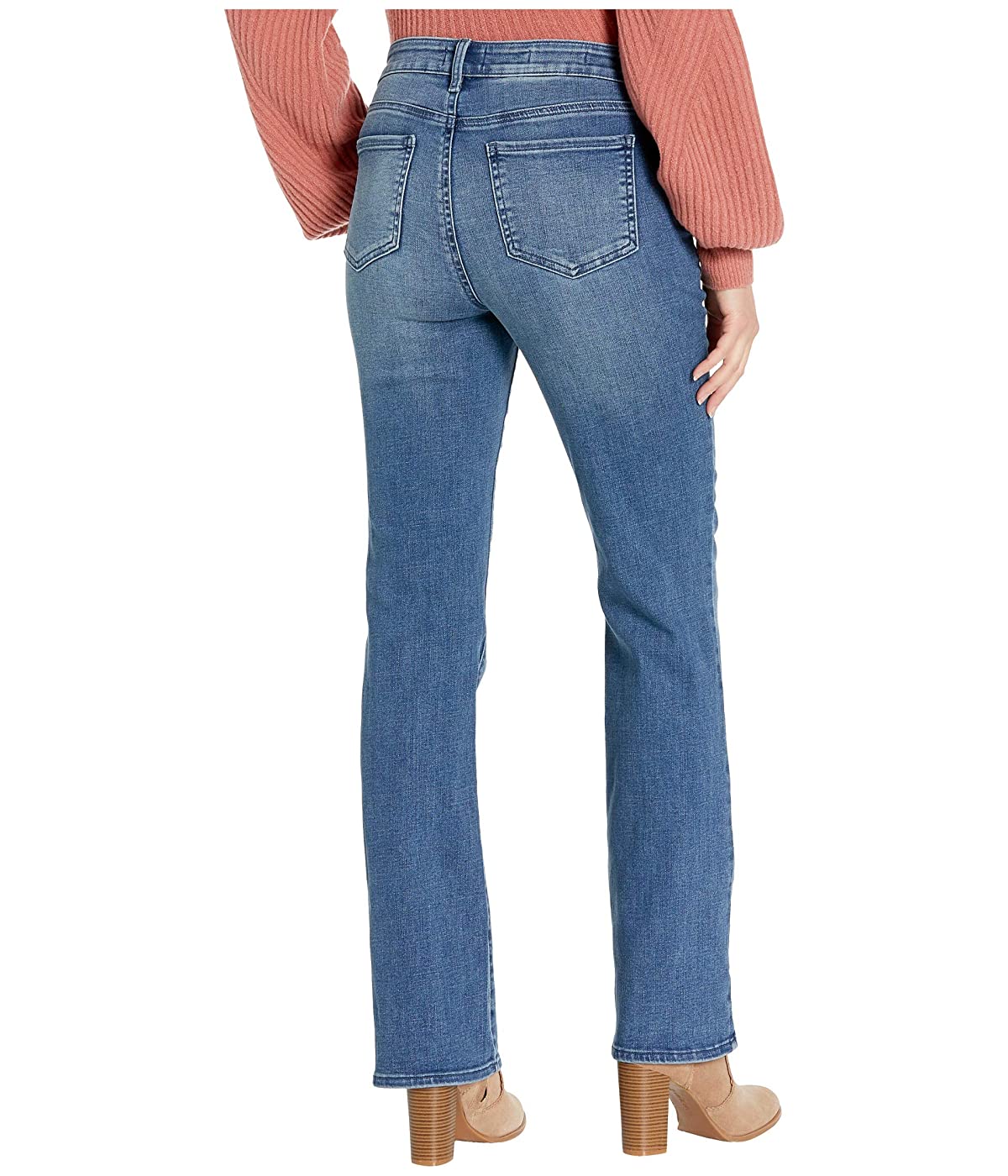 Calça jeans feminina Barbara Bootcut de cintura alta NYDJ em azul Brickell, tamanho 14