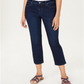 Calça jeans feminina Charter Club Tummy Control Bristol Capri - Azul, tamanho 10