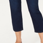 Calça jeans feminina Charter Club Tummy Control Bristol Capri - Azul, tamanho 10