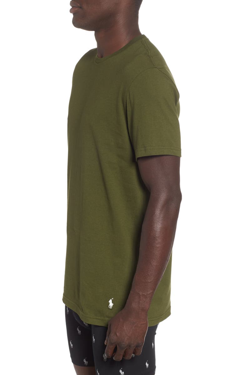 Polo Ralph Lauren Camiseta Masculina Gola Redonda, Pacote com 3 Tamanhos Sortidos P