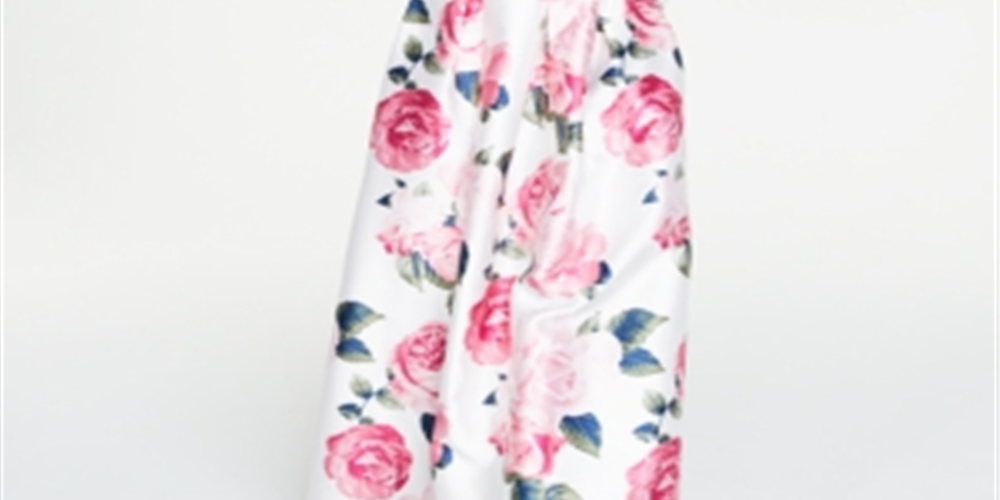 Vestido Teeze Me Junior de 2 peças, ombro de fora, renda e flores, branco, tamanho 0