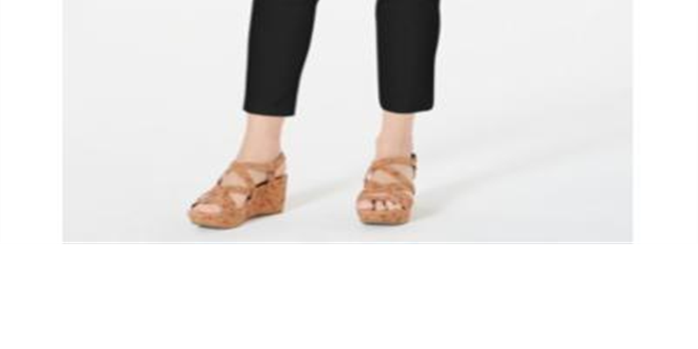 Calça feminina estilo &amp; co com bolso inclinado e ajuste no tornozelo, preta, tamanho extrapequeno