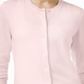 Karen Scott Cardigan Feminino Gola Redonda Rosa Tamanho Pequeno Pequeno