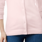 Karen Scott Cardigan Feminino Gola Redonda Rosa Tamanho Pequeno Pequeno