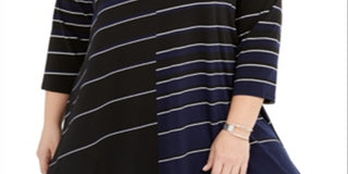 Túnica Alfani Feminina Plus Size Estampada Azul Tamanho 2X