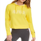 Tommy Hilfiger Sport Logo Cropped Hoodie Feminino Amarelo Tamanho XX-G