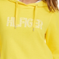 Tommy Hilfiger Sport Logo Cropped Hoodie Feminino Amarelo Tamanho XX-G