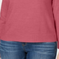 Karen Scott Suéter Feminino Gola Falsa Rosa Tamanho Pequeno G