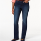 Calça jeans feminina Charter Club Petite Lexington de perna reta, azul, tamanho 10 P