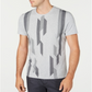 Camiseta Alfani Masculina Bar Graphic Intarsia Cinza Tamanho P