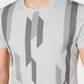 Camiseta Alfani Masculina Bar Graphic Intarsia Cinza Tamanho P