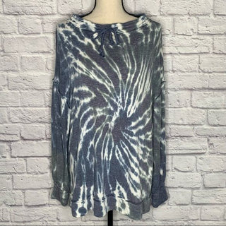 Moletom feminino Best Catch da Free People, azul, tamanho XS