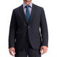 Jaqueta masculina espinha de peixe Haggar preta tamanho 44 R/M37.5