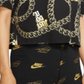 Camiseta Nike Glam Dunk Fitness Training Feminina Preta Tamanho XS