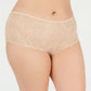 INC International Concepts Short Feminino de Renda Sólida e Elástica para Uso Diário Marrom Tamanho 1X