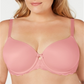 Sutiã camiseta lingerie com aro feminino IINC International Concepts rosa tamanho 44 DDD