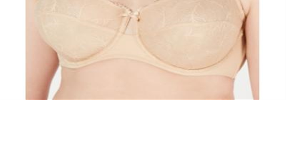 Sutiã de renda sem forro feminino IINC International Concepts Plus, marrom, tamanho 44 G
