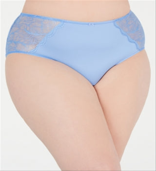 Biquíni Hipster com Renda Plus Size Feminino IINC International Concepts Azul Tamanho 2X