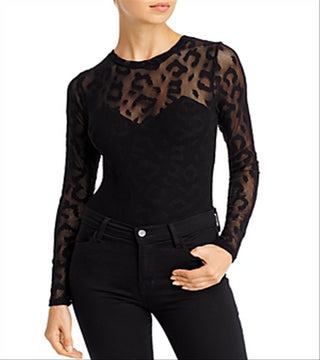 Guess Women's Leona Body Negru Top Black Size Large