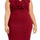 Vestido feminino da Almost Famous, estilo moderno, com costas abertas e babados, azul, tamanho 3X
