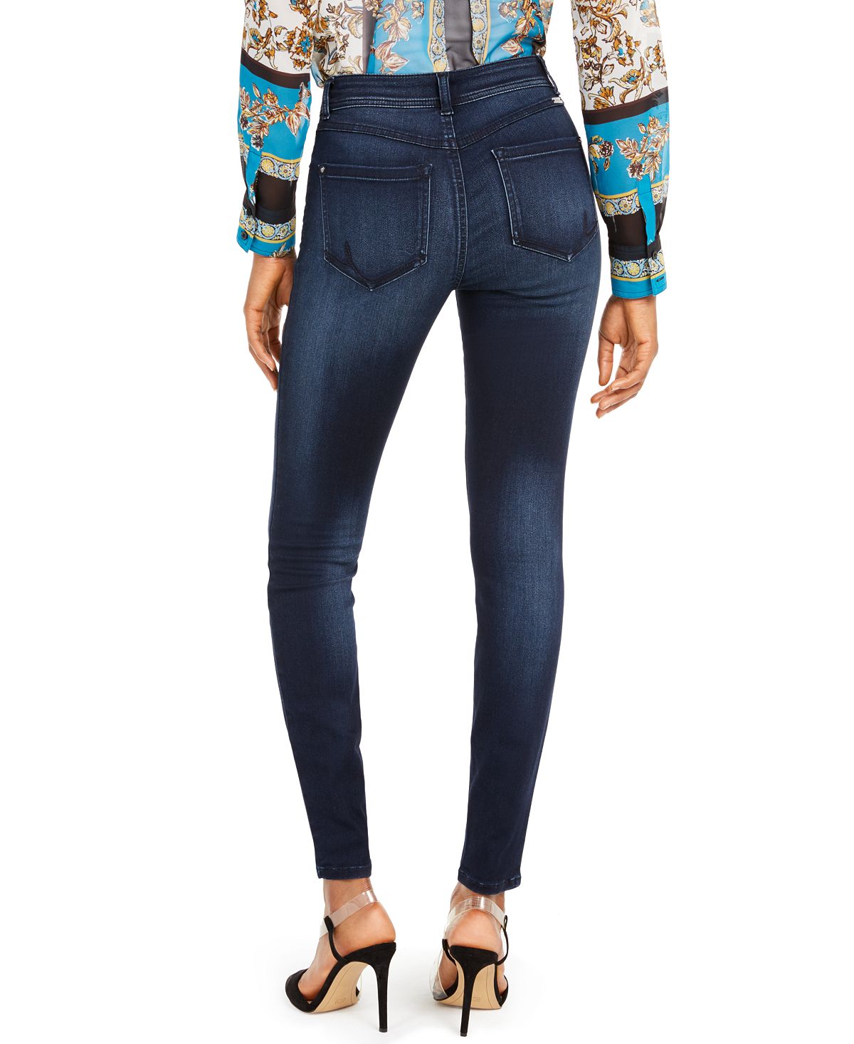 Calça jeans skinny feminina Finity da INC International Concepts, azul, tamanho 4, pequena