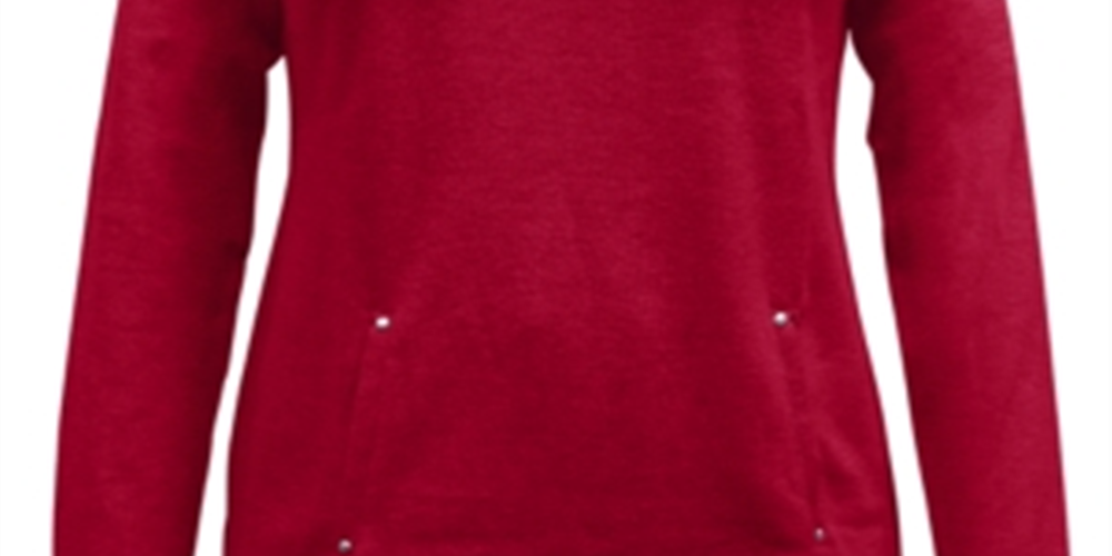 Karen Scott Top Feminino Meio Zíper Vermelho Tamanho P