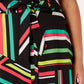 Saia feminina Bar III Trendy Plus estampada preta tamanho 14W
