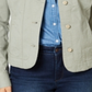 Jaqueta jeans feminina Charter Club verde tamanho M