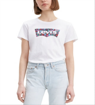 Levi's Women's Batwing the Perfect T-Shirt White Size X-Small
