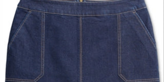 Charter Club Women's Riviera Denim Skirt Blue Size 6