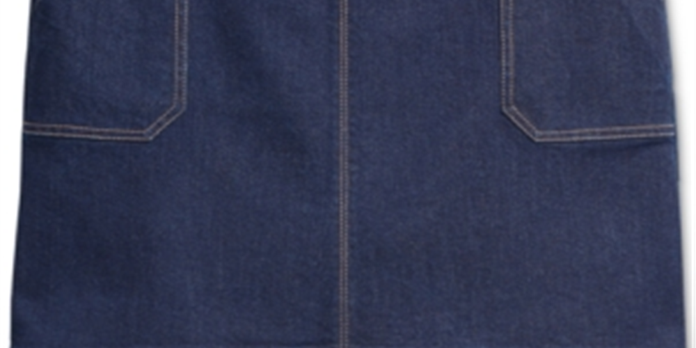 Saia jeans feminina Charter Club Riviera azul tamanho 6