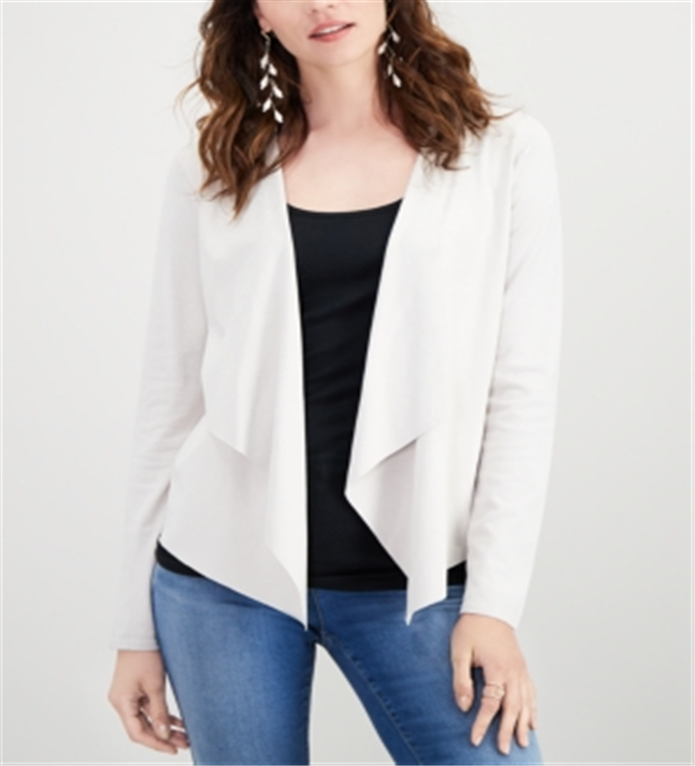 Cardigan feminino Petite Moleskine da Inc International Concepts, bege, tamanho pequeno médio