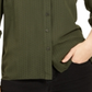 Camisa feminina Michael Kors com gola Dobby - Verde, tamanho pequeno G