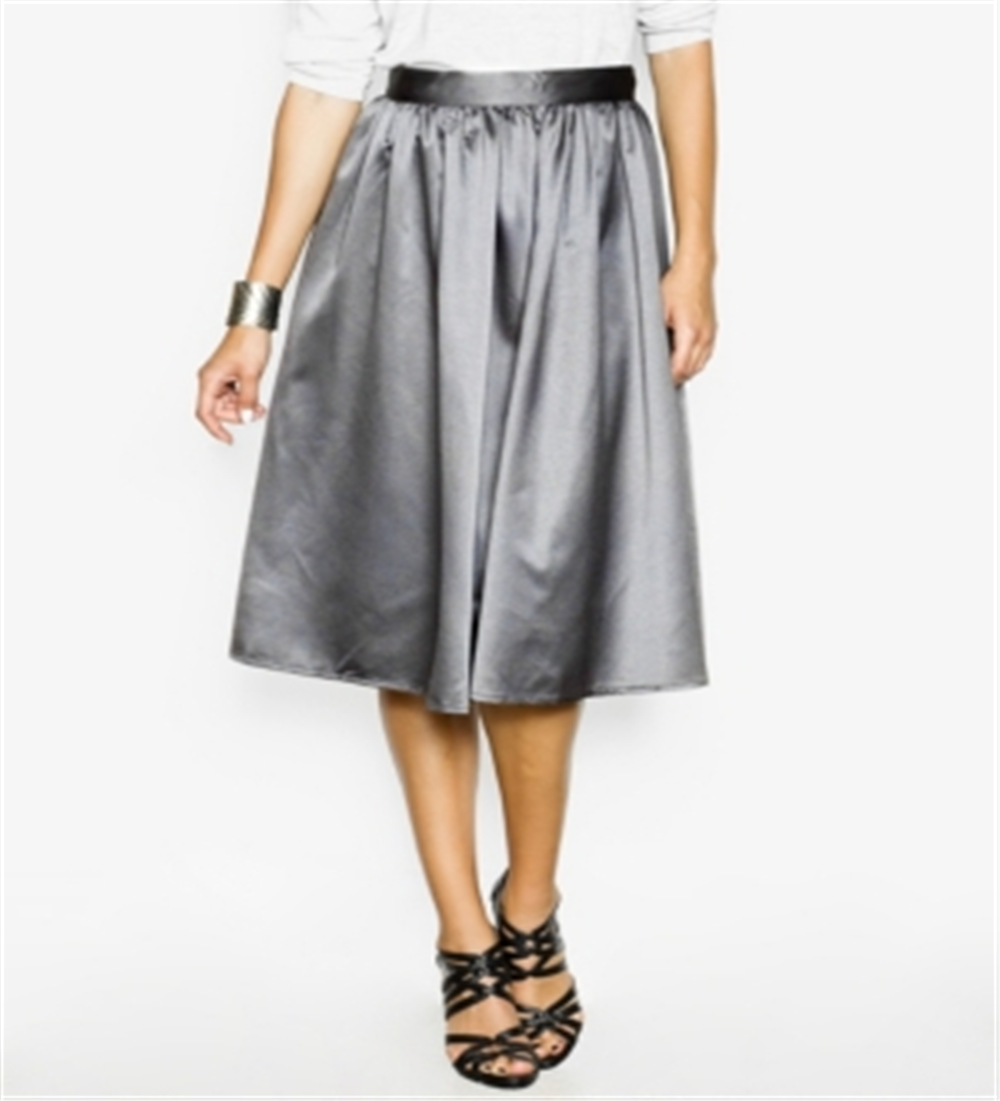 Saia Ballroom Blitz feminina Pink Martini, tamanho 54, prata