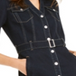 Camisa jeans com cinto feminina Inc International Concepts, azul, tamanho 12