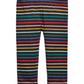 Leggings listradas de arco-íris para meninas First Impressions, pretas, tamanho 2T