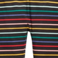 Leggings listradas de arco-íris para meninas First Impressions, pretas, tamanho 2T