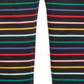 Leggings listradas de arco-íris para meninas First Impressions, pretas, tamanho 2T