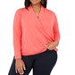 Blusa feminina sólida INC International Concepts laranja tamanho 0X