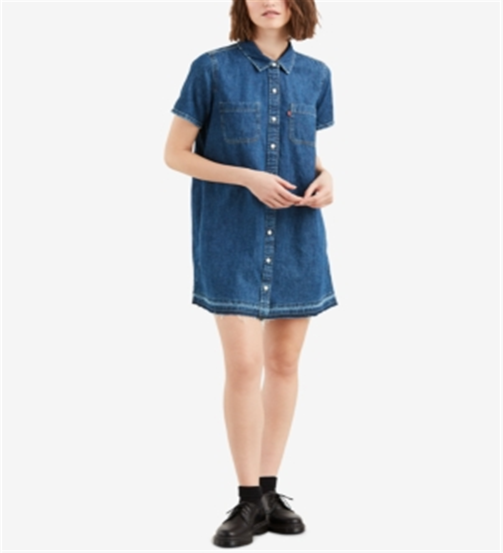 Camisa jeans feminina Levi's azul tamanho pequeno