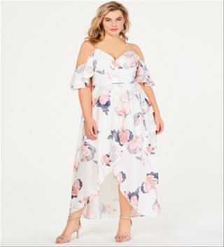 City Chic Women's Lily Maxi Dress Pink Size 14/XS