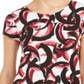 Camiseta feminina estampada Alfani, vinho, tamanho M