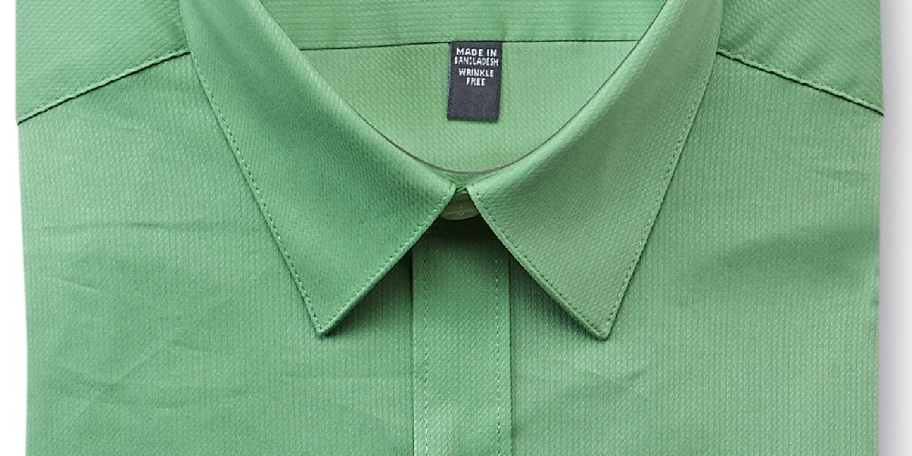 Camisa social elástica slim fit masculina Arrow, verde, tamanho: grande 32/33